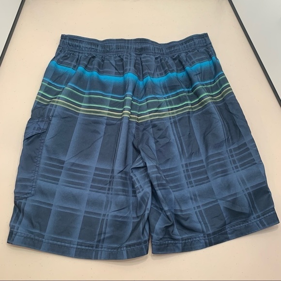 Speedo Swim Trunks Board Shorts Adult Size L Multicolor Nylon Mesh Lined Men - Picture 3 of 8